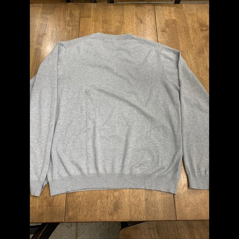 P Frederick Sweater Men XLT Light Gray Silk Cashmere Blend Preppy Layer Academia - Picture 6 of 7